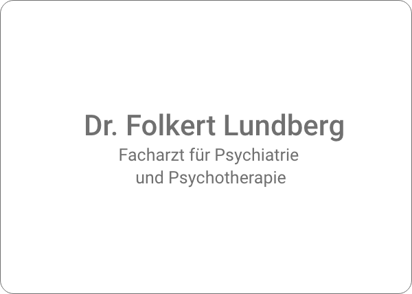 Facharzt für Psychiatrie und Psychotherapie Dr. Folkert Lundberg